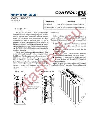 SNAP-LCSX datasheet  